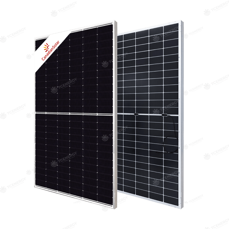 Tấm Pin Năng Lượng Mặt Trời Canadian 620W 2 Mặt Kính