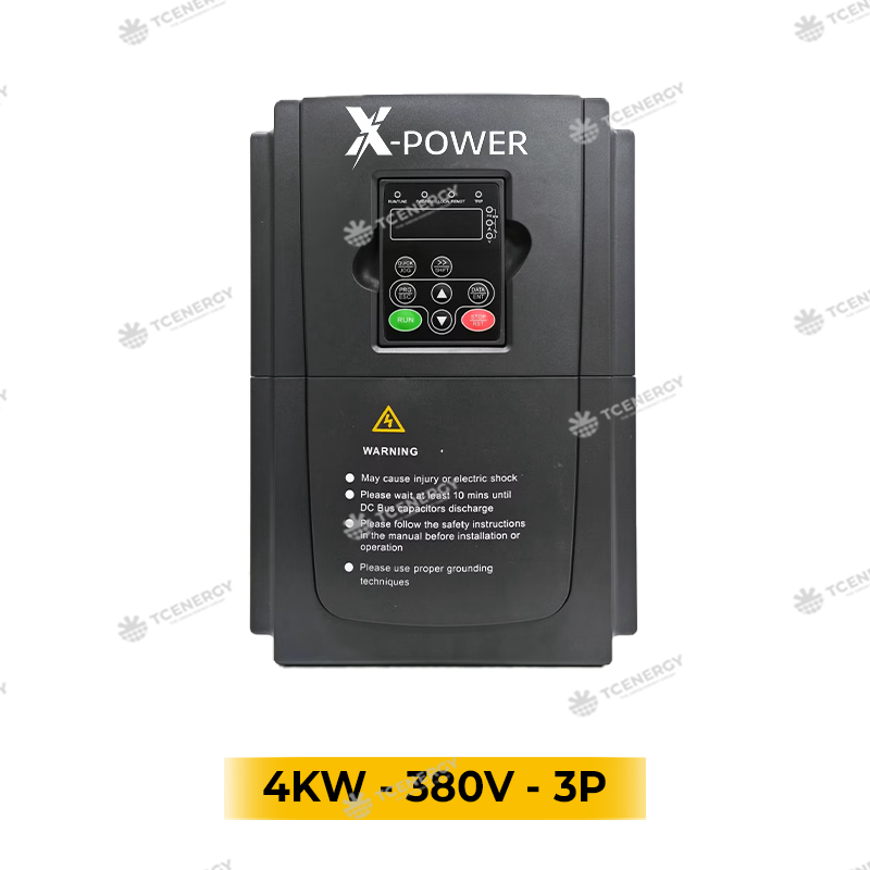 Biến Tần Bơm Năng Lượng Mặt Trời 4kW 380V 3 Pha XPOWER